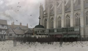 Image taken from the immersive experience of the Virtual Paul's Cross Project.